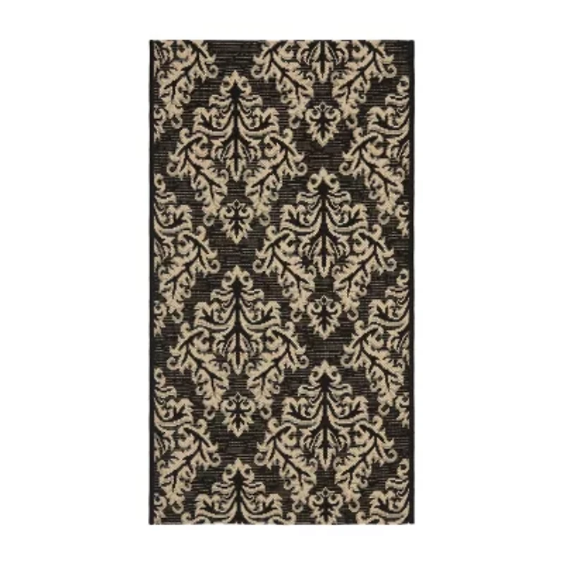 Safavieh Courtyard Collection Domhnall Floral Indoor/Outdoor Area Rug