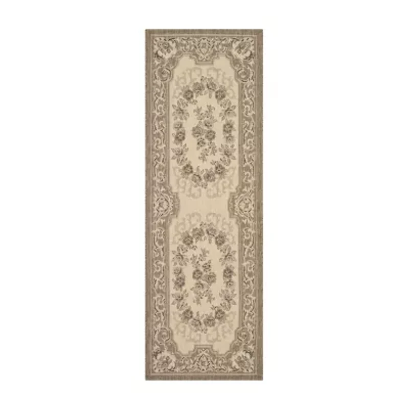 Safavieh Courtyard Collection Dorothea Oriental Indoor/Outdoor Runner Rug