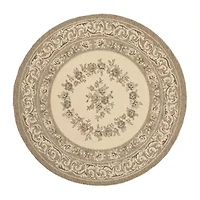 Safavieh Courtyard Collection Dorothea Oriental Indoor/Outdoor Round Area Rug