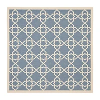 Safavieh Courtyard Collection Nicol Geometric Indoor/Outdoor Square Area Rug