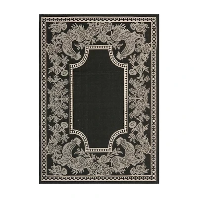 Safavieh Courtyard Collection Kestrel Oriental Indoor/Outdoor Area Rug