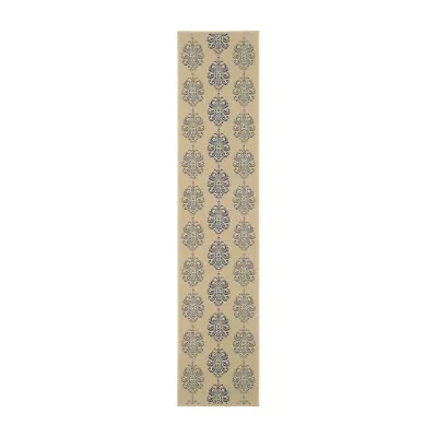 Safavieh Courtyard Collection Ray Floral Indoor/Outdoor Runner Rug