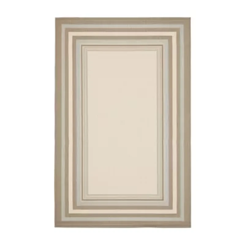 Safavieh Courtyard Collection Saxon Bordered Indoor/Outdoor Area Rug