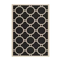 Safavieh Courtyard Collection Shag Geometric Indoor/Outdoor Area Rug