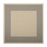 Safavieh Courtyard Collection Trina Bordered Indoor/Outdoor Square Area Rug