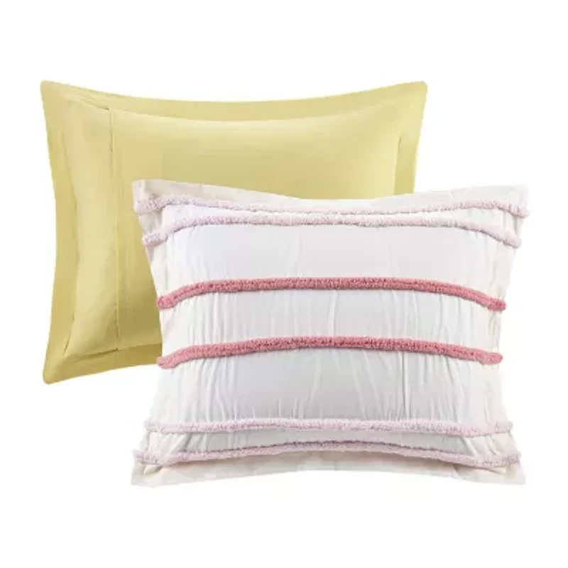 Urban Habitat Kids Mackenzie Stripes 100 %Cotton Comforter Set with Decorative Pillows