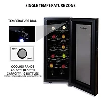 Koolatron Urban Series 12 Bottle Wine Cooler Freestanding Wine Fridge