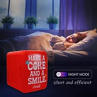 Coca-Cola Smile 1971 Series Mini Fridge 6 Can Cooler/Warmer