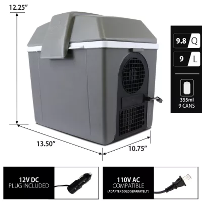 Koolatron Traveller III P9 Thermoelectric Iceless 12V Cooler Warmer 9L