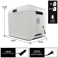 Koolatron Voyager P27 Thermoelectric Iceless 12V Cooler Warmer 27.5L