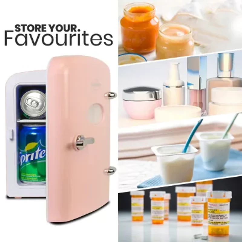 Koolatron 6 Can Retro Portable Mini Fridge