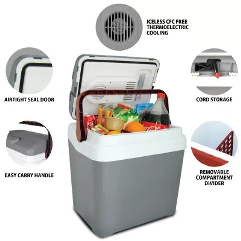 Koolatron Fun Kool Thermoelectric Iceless Cooler 24L