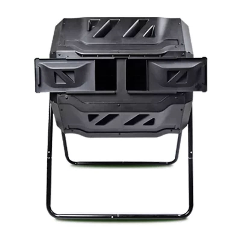 Koolscapes Dual Chamber Tumbling Composter 42 Gal (160L)- Black