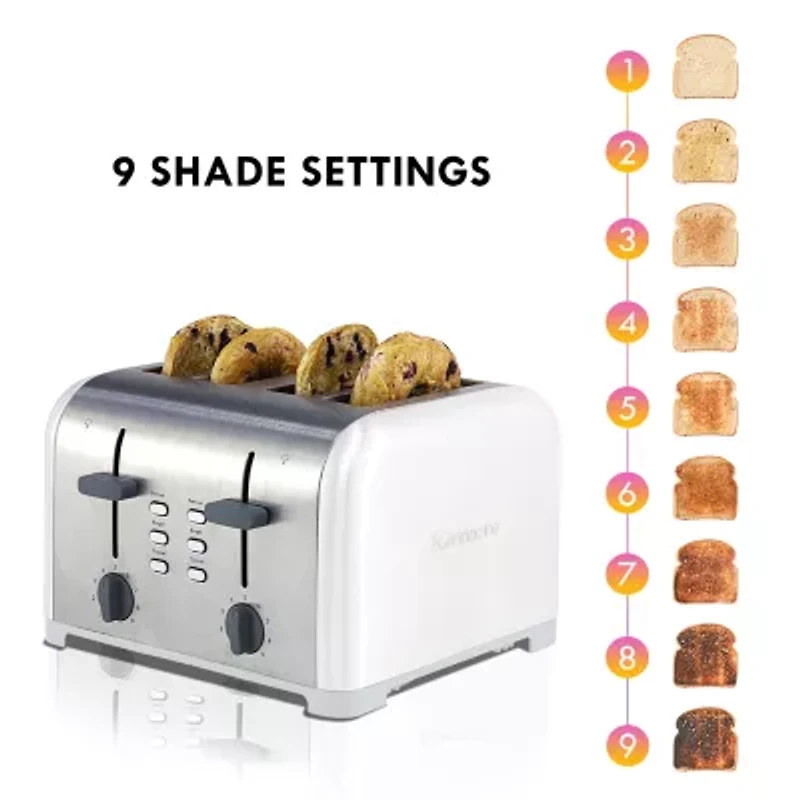Kenmore 4-Slice White Dual Control Toaster