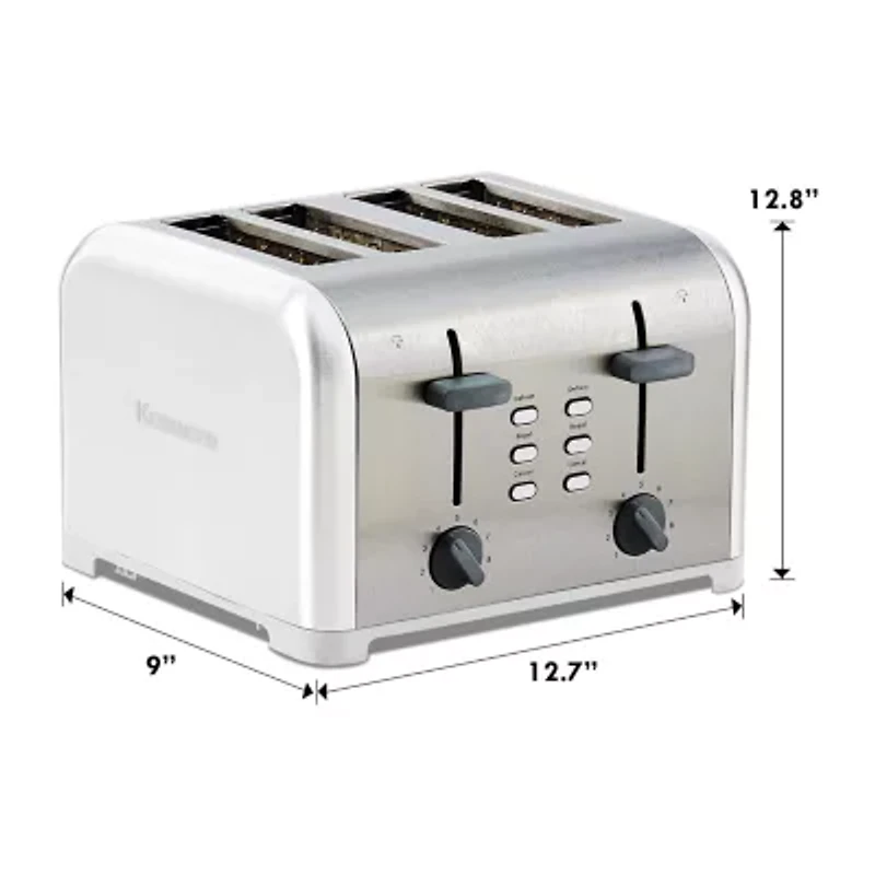 Kenmore 4-Slice White Dual Control Toaster