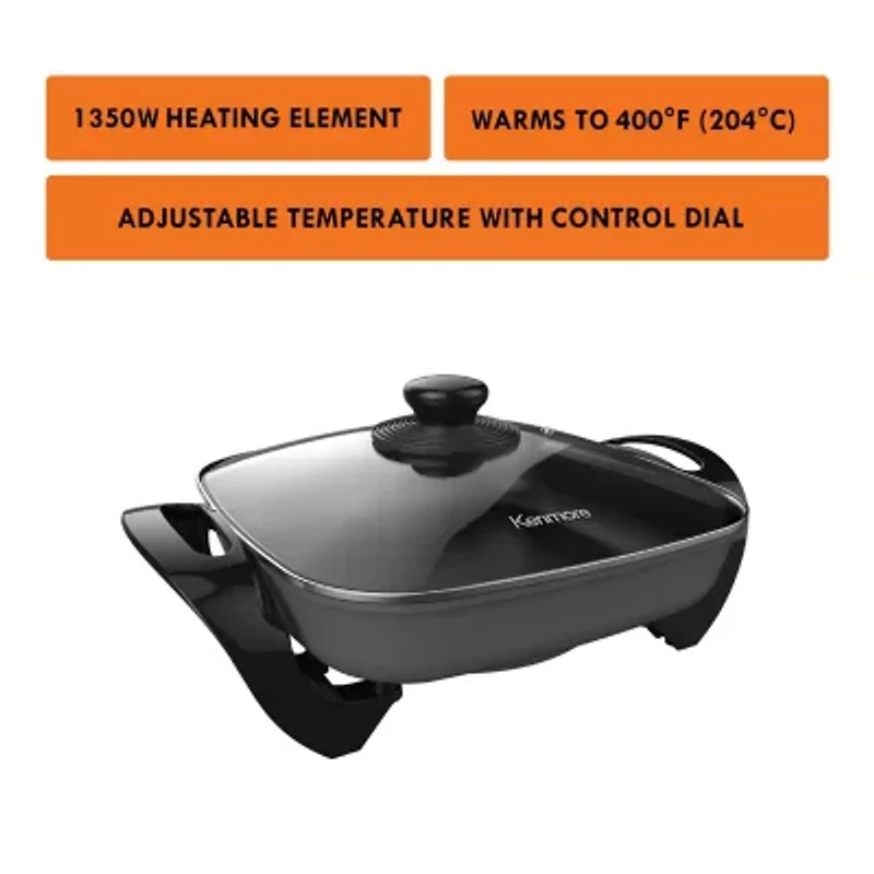 Kenmore 12" x 12" Non-Stick Electric Skillet
