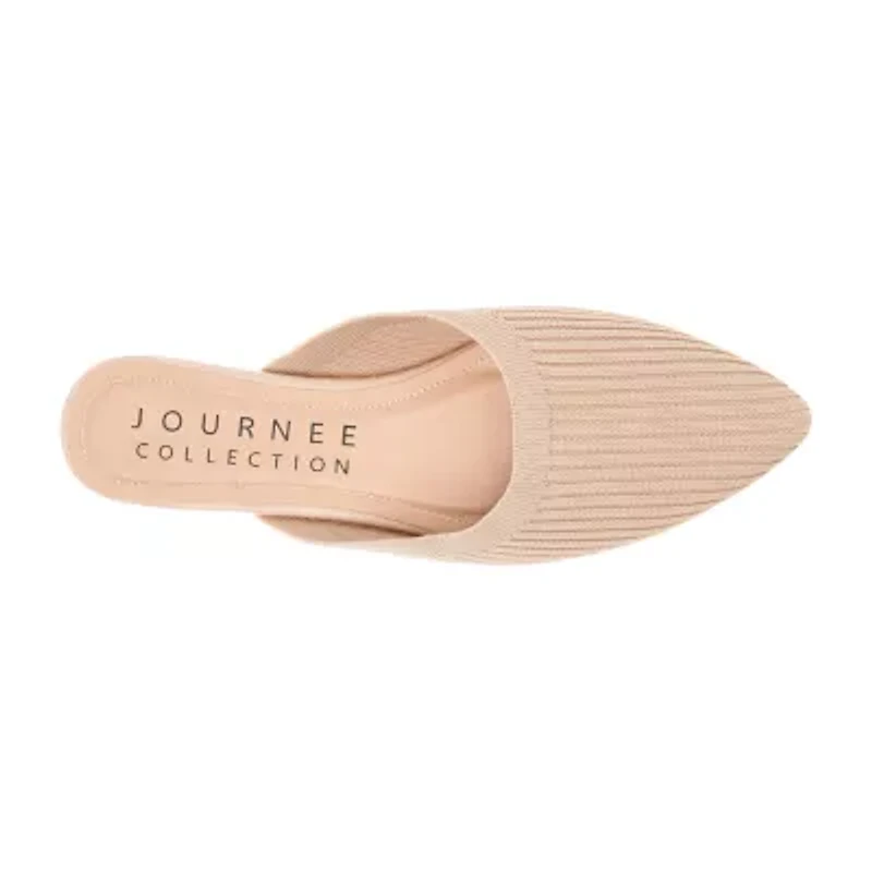Journee Collection Aniee Womens Pointed Closed Toe Mules