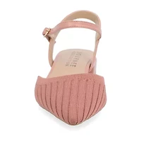 Journee Collection Ansley-Wd Womens Pointed Closed Toe Mary Jane Shoes Wide Width