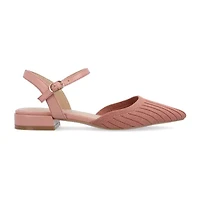 Journee Collection Ansley-Wd Womens Pointed Closed Toe Mary Jane Shoes Wide Width