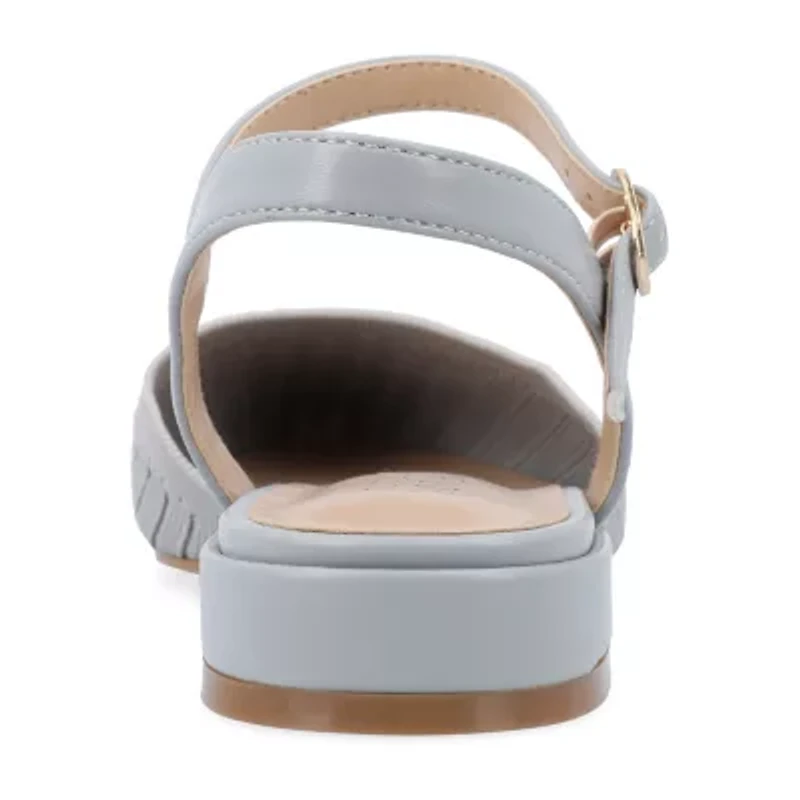 Journee Collection Ansley-Wd Womens Pointed Closed Toe Mary Jane Shoes Wide Width