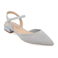 Journee Collection Ansley-Wd Womens Pointed Closed Toe Mary Jane Shoes Wide Width