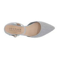 Journee Collection Ansley-Wd Womens Pointed Closed Toe Mary Jane Shoes Wide Width