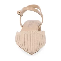 Journee Collection Ansley-Wd Womens Pointed Closed Toe Mary Jane Shoes Wide Width