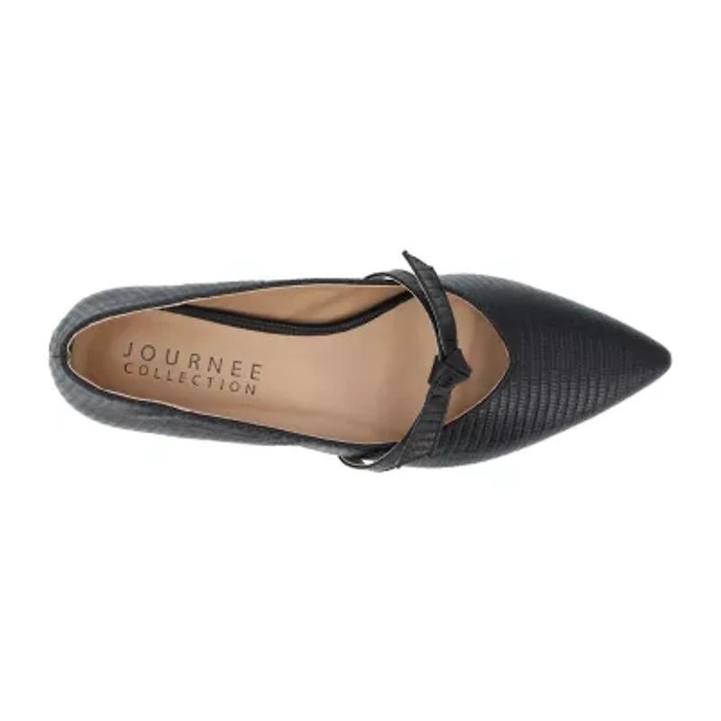 Journee Collection Cait Womens Pointed Closed Toe Ballet Flats