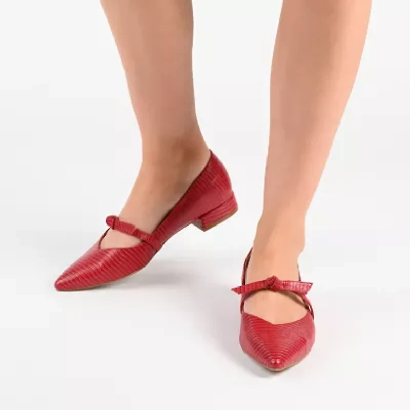 Journee Collection Cait Womens Pointed Closed Toe Ballet Flats