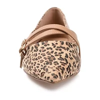 Journee Collection Patricia-Wd Womens Pointed Closed Toe Ballet Flats-Wide Width