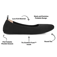 Journee Collection Jersie Womens Round Closed Toe Ballet Flats