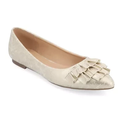 Journee Collection Womens Judy Slip-on Pointed Toe Ballet Flats