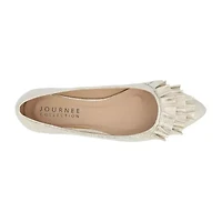 Journee Collection Womens Judy Slip-on Pointed Toe Ballet Flats