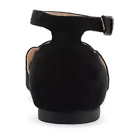 Journee Collection Womens Lana Ballet Flats Buckle Pointed Toe