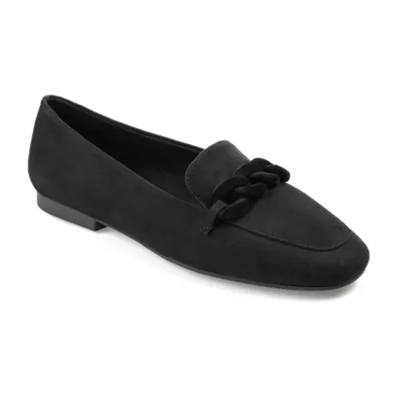 Journee Collection Cordell-Wd Womens Moc Closed Toe Loafers-Wide Width