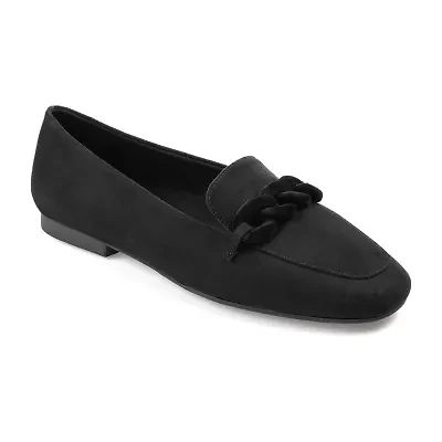 Journee Collection Cordell-Wd Womens Moc Closed Toe Loafers-Wide Width