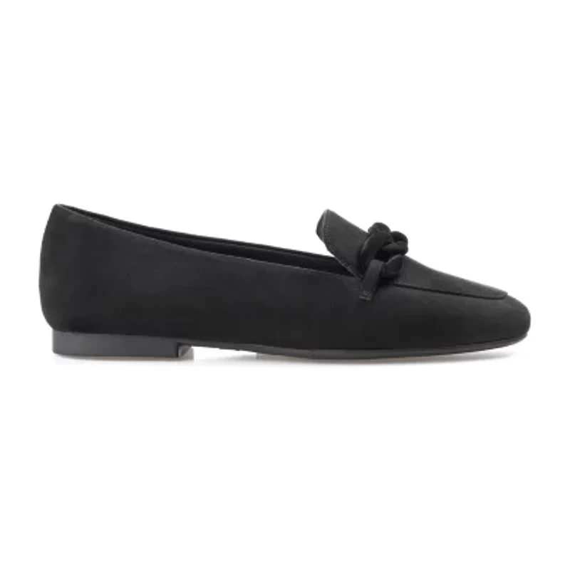 Journee Collection Cordell-Wd Womens Moc Closed Toe Loafers-Wide Width