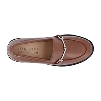 Journee Collection Kezziah Womens Moc Closed Toe Block Heel Pumps