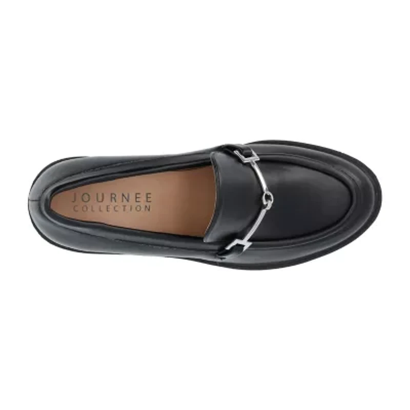 Journee Collection Kezziah Womens Moc Closed Toe Block Heel Pumps