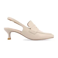 Journee Collection Amory Womens Square Closed Toe Kitten Heel Pumps