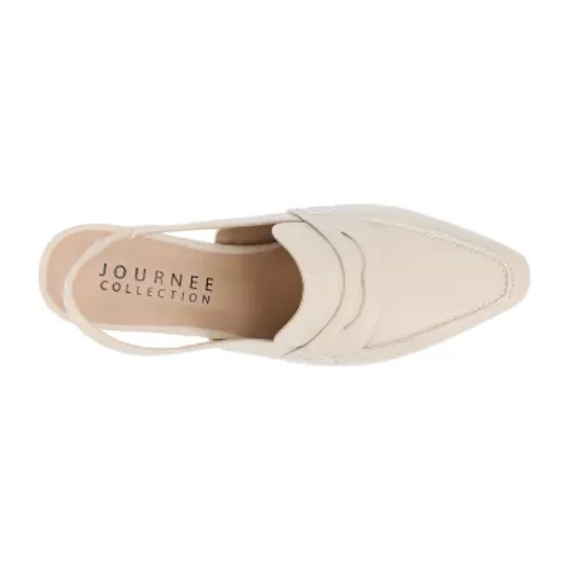 Journee Collection Amory Womens Square Closed Toe Kitten Heel Pumps