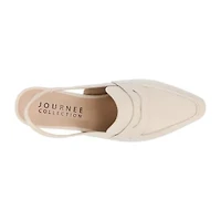 Journee Collection Amory Womens Square Closed Toe Kitten Heel Pumps