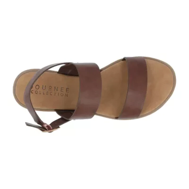 Journee Collection Womens Lavine Slingback Strap Flat Sandals