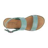 Journee Collection Womens Lavine Slingback Strap Flat Sandals