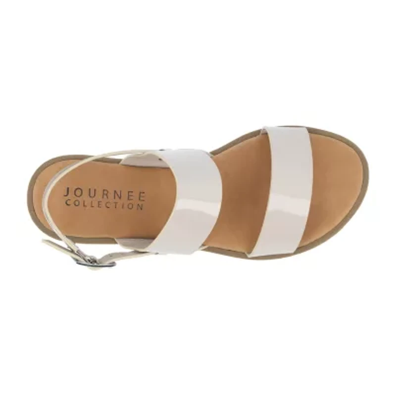 Journee Collection Womens Lavine Slingback Strap Flat Sandals