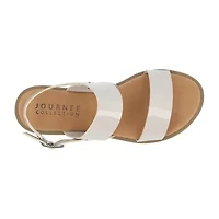 Journee Collection Womens Lavine Slingback Strap Flat Sandals