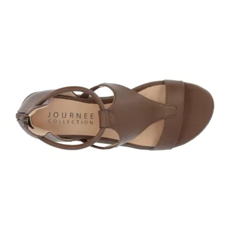 Journee Collection Womens Trayle Wedge Sandals