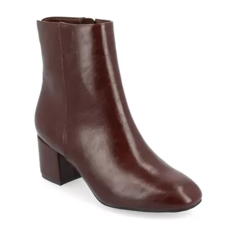 Journee Collection Womens Adria Block Heel Booties