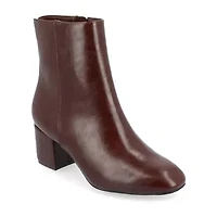Journee Collection Womens Adria Block Heel Booties