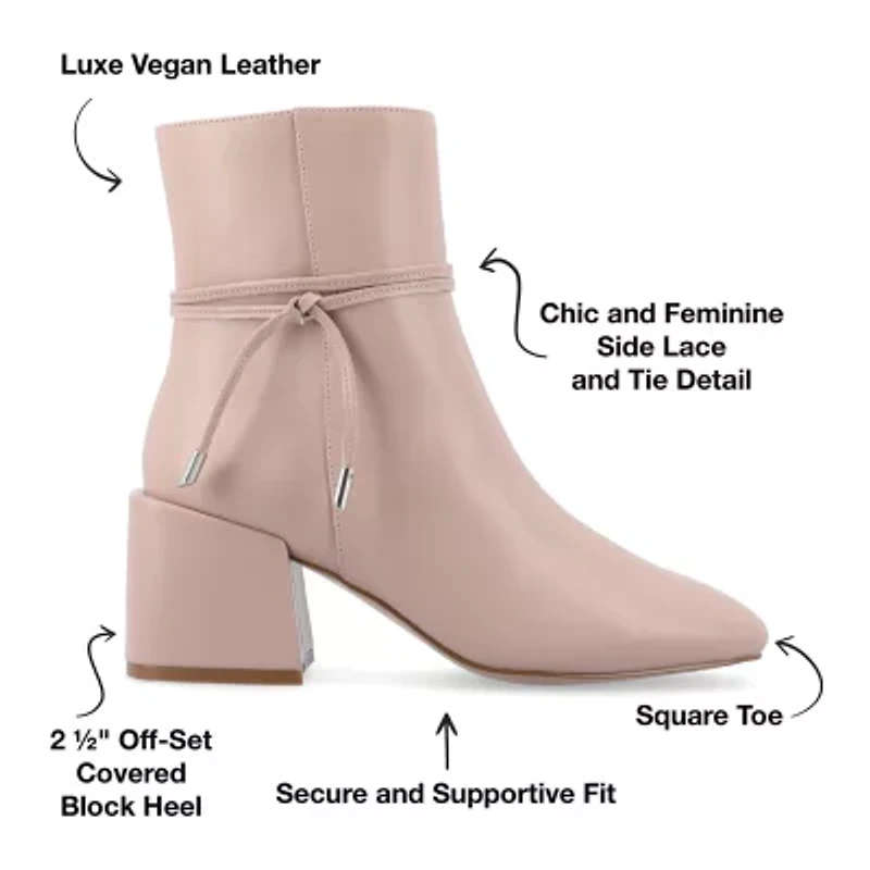 Journee Collection Womens Beverley Block Heel Booties